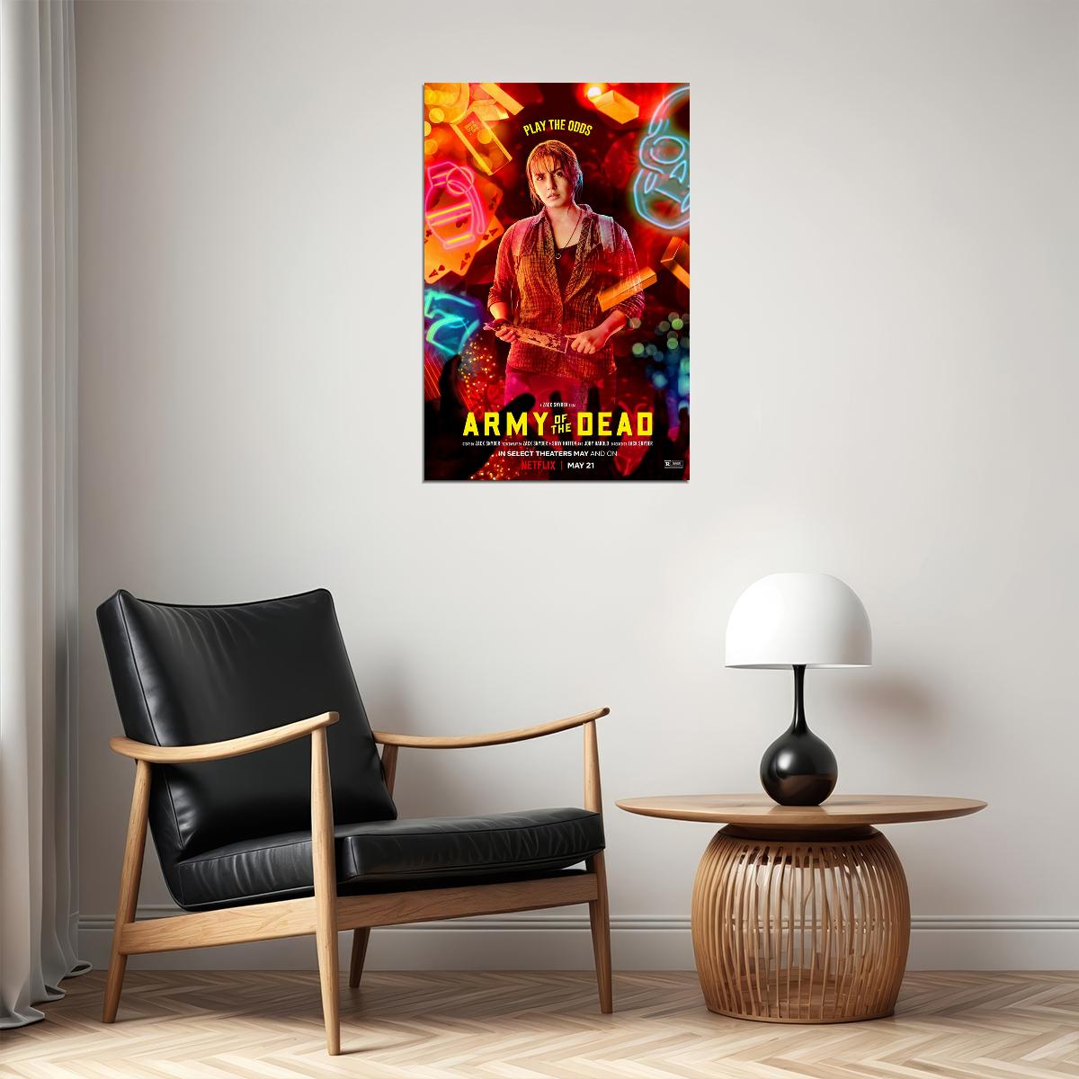 Army Of The Dead Movie 2021 Play The Ods Poster Wall Art Print Home Wall Decor - xonomax