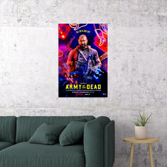 Army Of The Dead Movie 2021 Excitement Action Poster Wall Art Print Home Wall Decor - xonomax