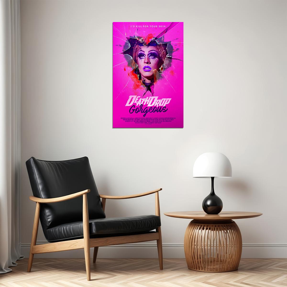 Death Drop Gorgeous Movie 2021 Comedy Horror Poster Wall Art Print Home Wall Decor - xonomax