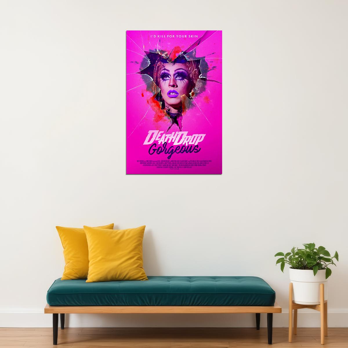 Death Drop Gorgeous Movie 2021 Comedy Horror Poster Wall Art Print Home Wall Decor - xonomax