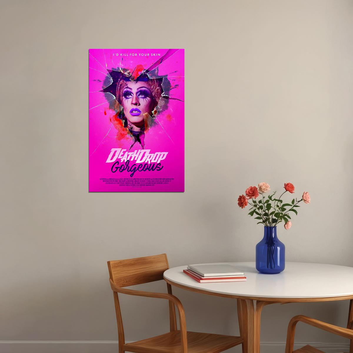 Death Drop Gorgeous Movie 2021 Comedy Horror Poster Wall Art Print Home Wall Decor - xonomax