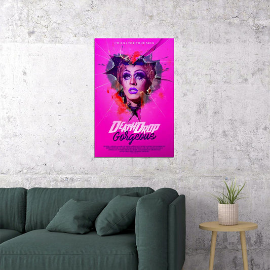 Death Drop Gorgeous Movie 2021 Comedy Horror Poster Wall Art Print Home Wall Decor - xonomax