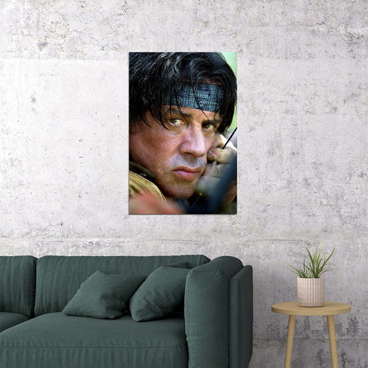 Sylvester Stallone Rambo Action War Movie Poster Wall Art Print Home Wall Decor - xonomax