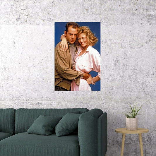 Bruce Willis Cybill Shepherd Show 80s 90s Actor Dec Poster Wall Art Print Home Wall Decor - xonomax