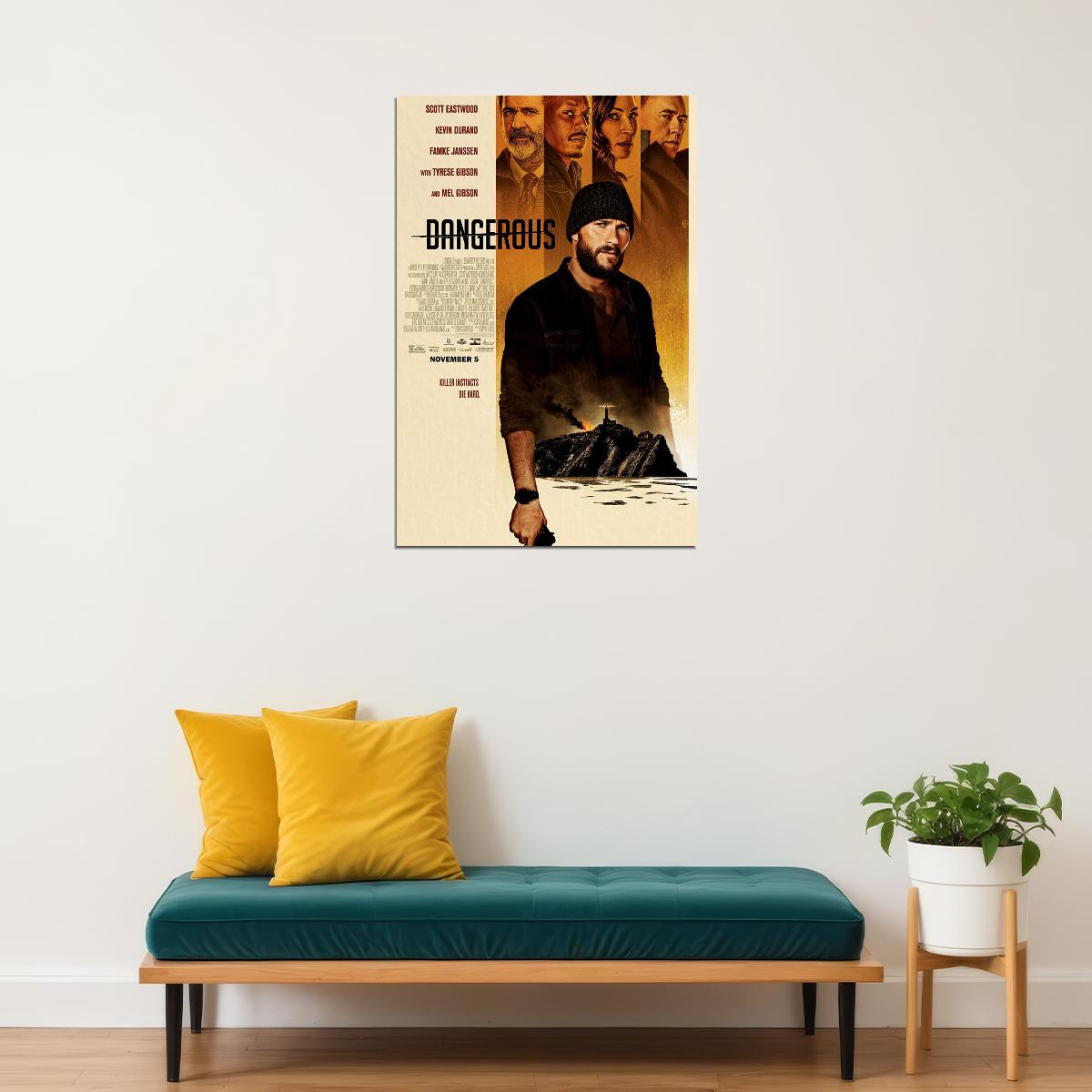 Dangerous Movie Action Thriller Mystery Poster Wall Art Print Home Wall Decor - xonomax