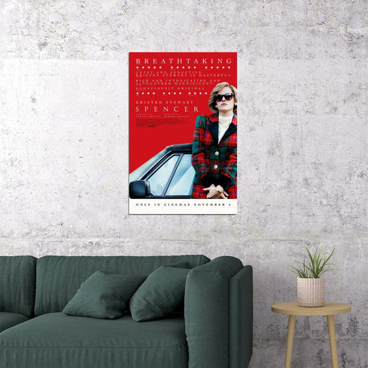 Spencer Movie Drama Biography Family Poster Wall Art Print Home Wall Decor - xonomax