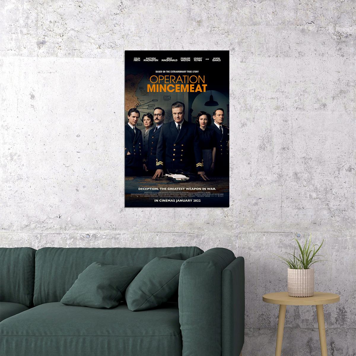 Operation Mincemeat Movie War Drama Poster Wall Art Print Home Wall Decor - xonomax