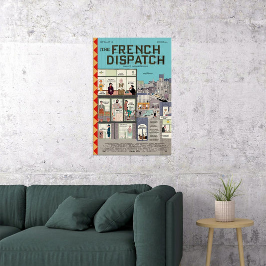 The French Dispatch Movie Romantic Comedy Drama Poster Wall Art Print Home Wall Decor - xonomax