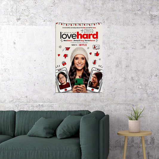 Love Hard Movie Comedy Romantik Poster Wall Art Print Home Wall Decor - xonomax