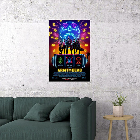 Army Of The Dead Full Character Movie Action Poster Wall Art Print Home Wall Decor - xonomax