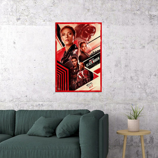 Black Widow Movie Family Action Superhero Drama Poster Wall Art Print Home Wall Decor - xonomax