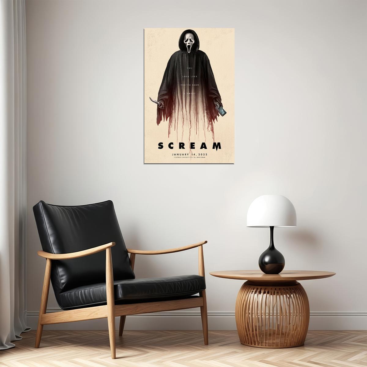Scream Movie Action Thriller Horror Poster Wall Art Print Home Wall Decor - xonomax