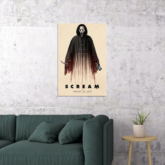 Scream Movie Action Thriller Horror Poster Wall Art Print Home Wall Decor - xonomax
