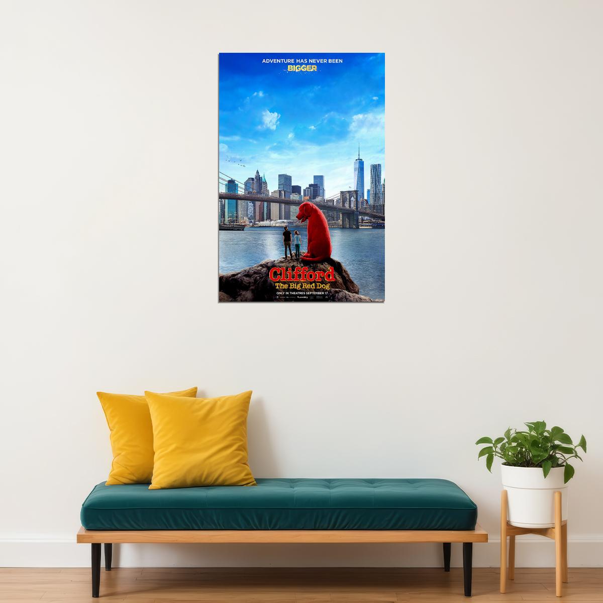 Clifford The Big Red Dog Movie Action Comedy Family Poster Wall Art Print Home Wall Decor - xonomax