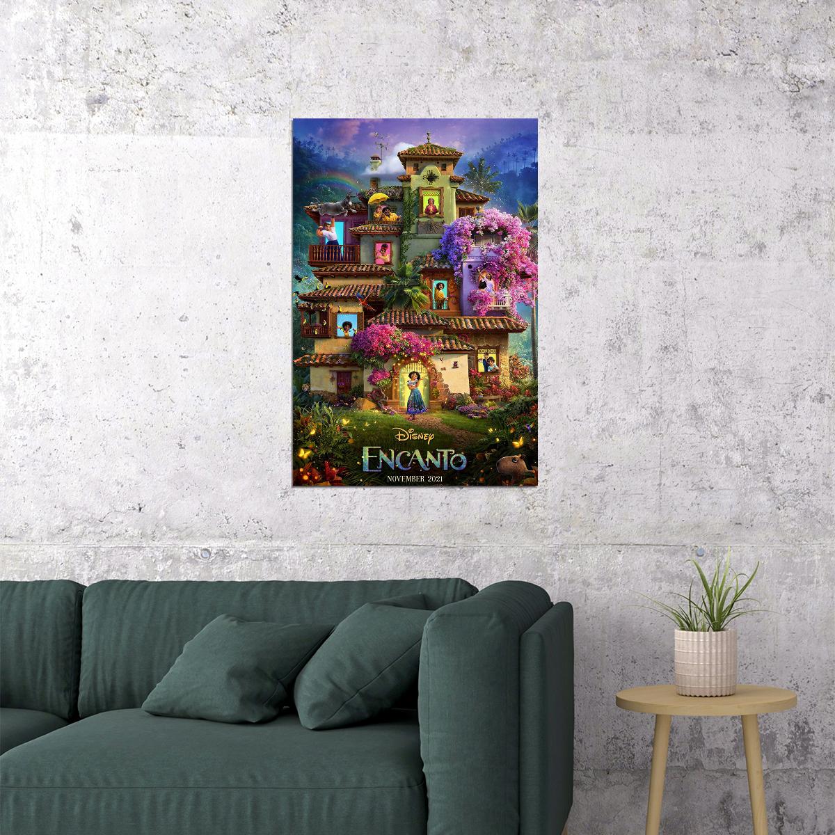 Encanto Movie Animation Comedy Drama Poster Wall Art Print Home Wall Decor - xonomax