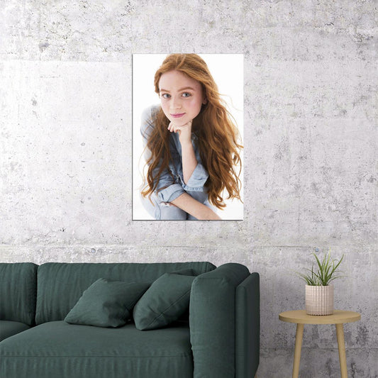Sadie Sink Famous American Tv Series Actor Artist Poster Wall Art Print Home Wall Decor - xonomax