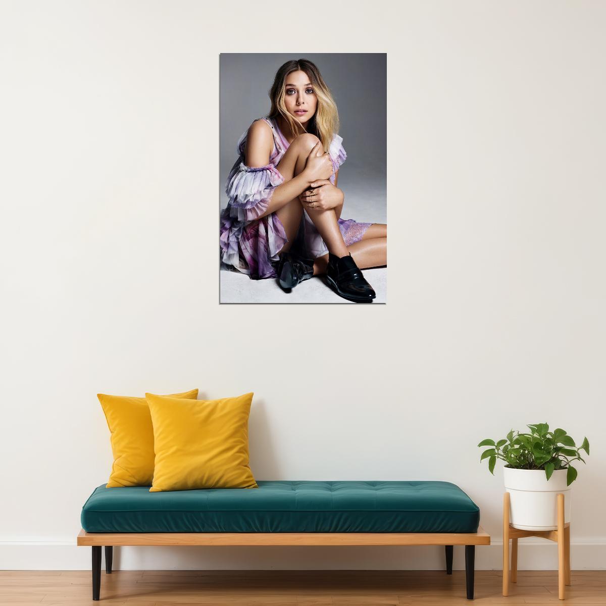 Elizabeth American Cinema Actress Famous Artist Poster Wall Art Print Home Wall Decor - xonomax