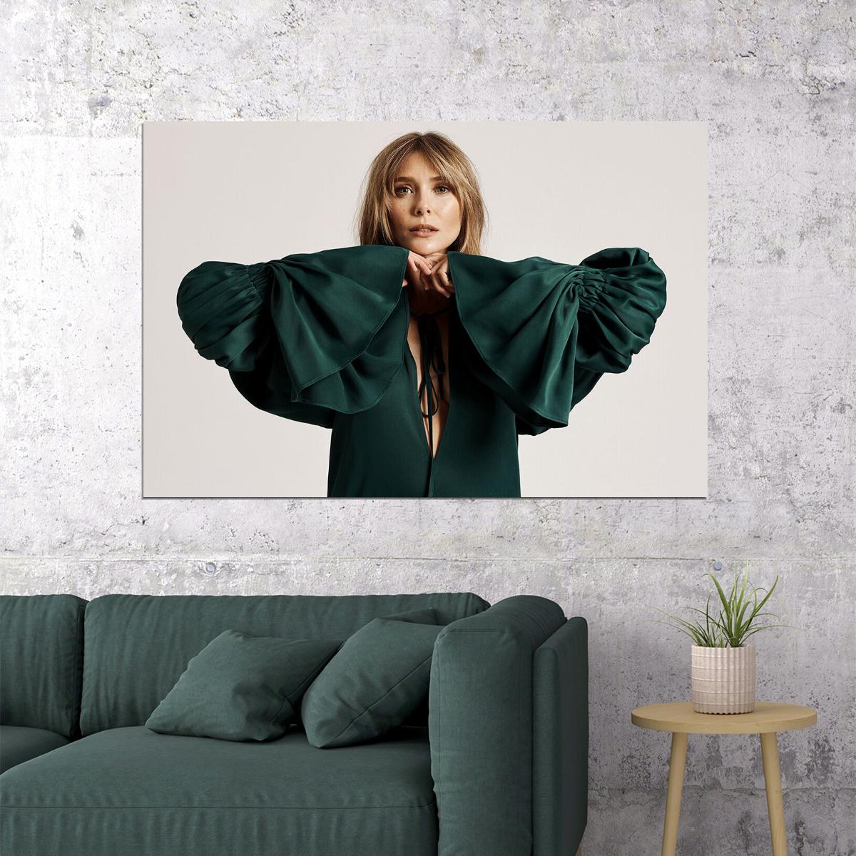 Elizabeth Olsen American Movie Actress Beauty Woman Poster Wall Art Print Home Wall Decor - xonomax