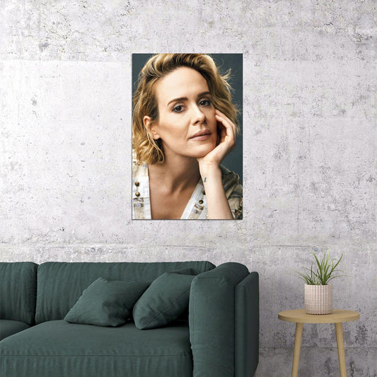 Sarah Paulson American Woman Cinema Actress Poster Wall Art Print Home Wall Decor - xonomax