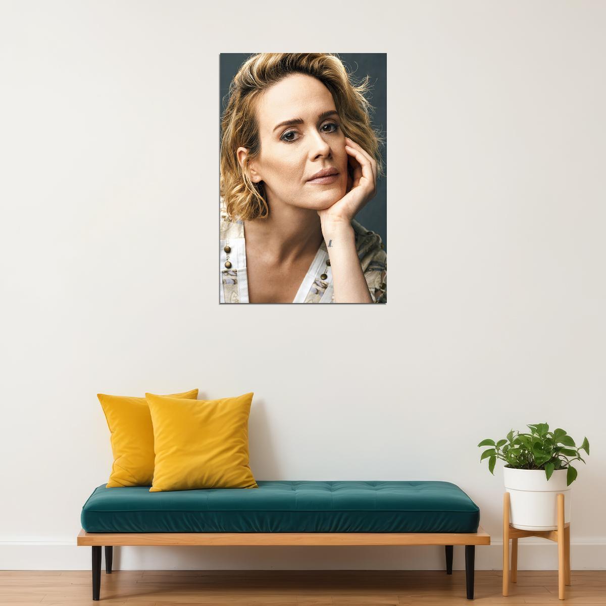 Sarah Paulson American Woman Cinema Actress Poster Wall Art Print Home Wall Decor - xonomax