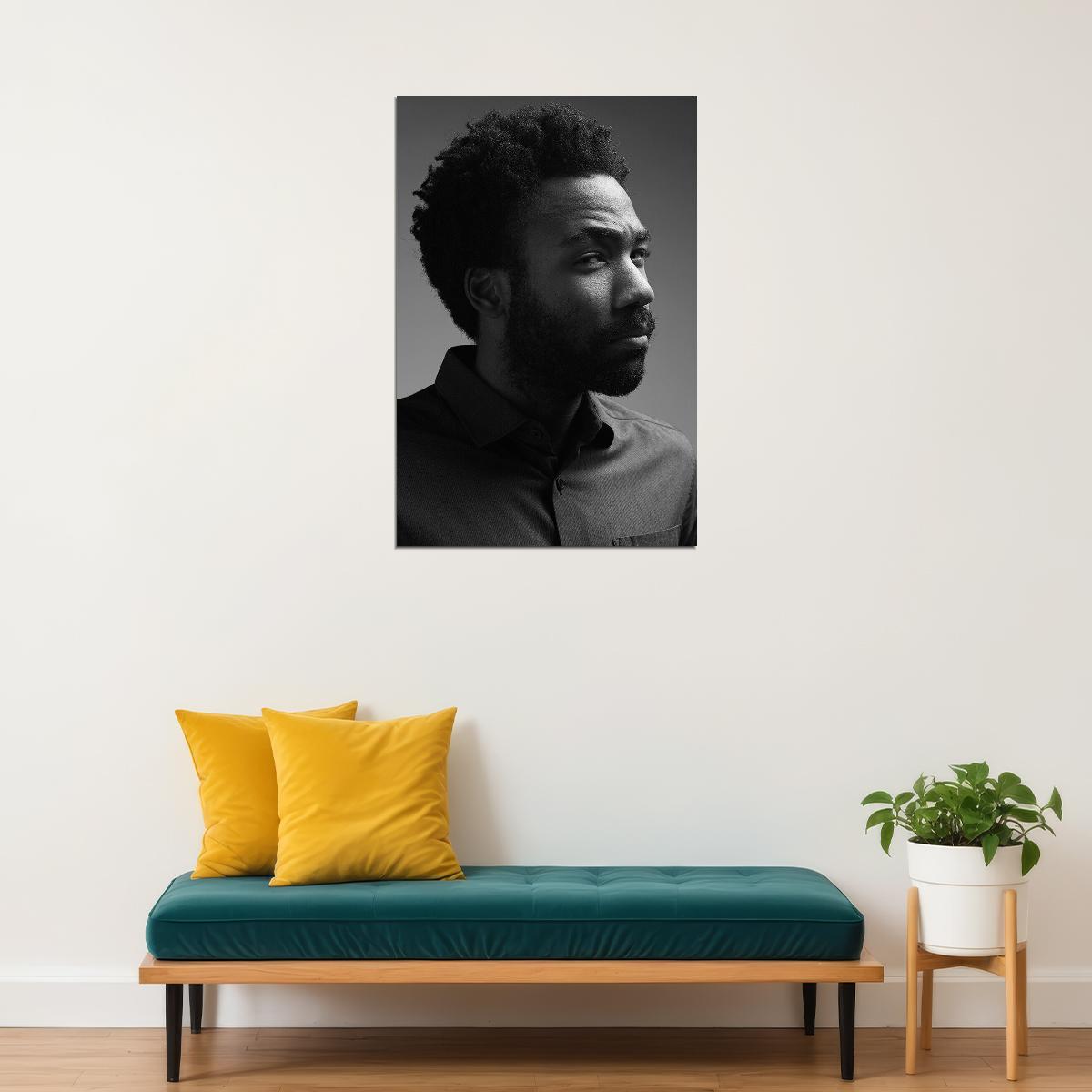 Donald Glover American Cinema Actor Musician Artist Poster Wall Art Print Home Wall Decor - xonomax
