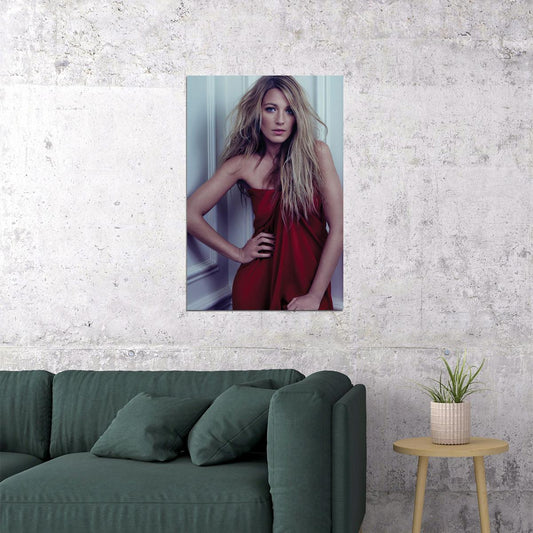 Blake Lively Celebrity Beauty Cinema Actress Artist Poster Wall Art Print Home Wall Decor - xonomax