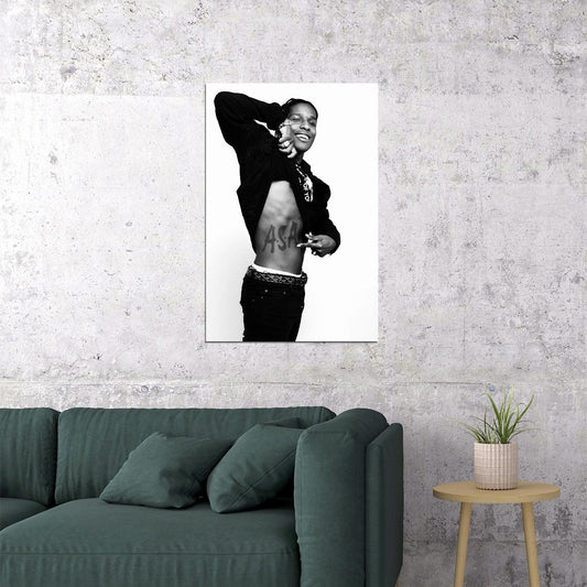 Asap American Male Singer Rap Musician Artist Poster Wall Art Print Home Wall Decor - xonomax