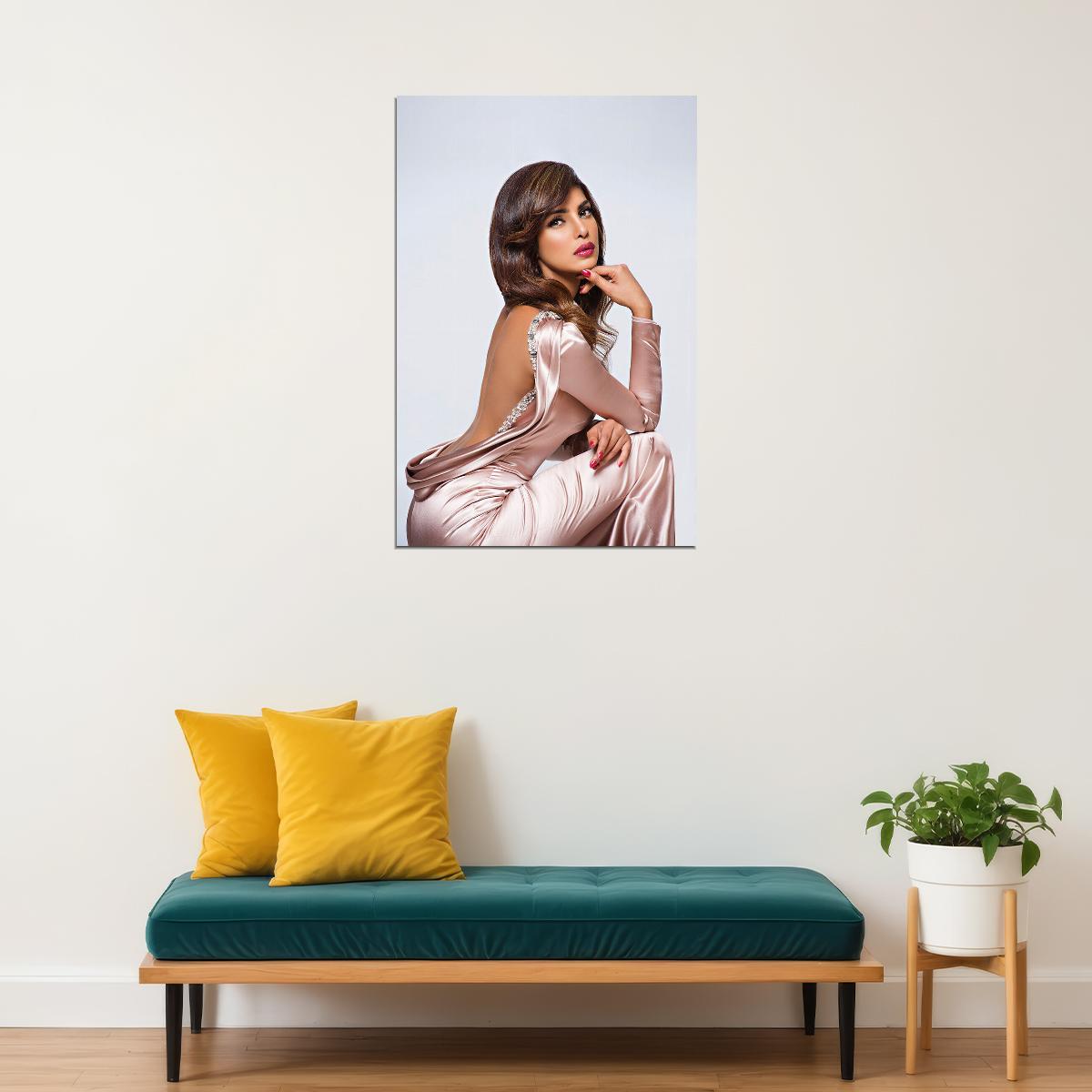 Priyanka Chopra Indian Famous Woman Actress Singer Poster Wall Art Print Home Wall Decor - xonomax