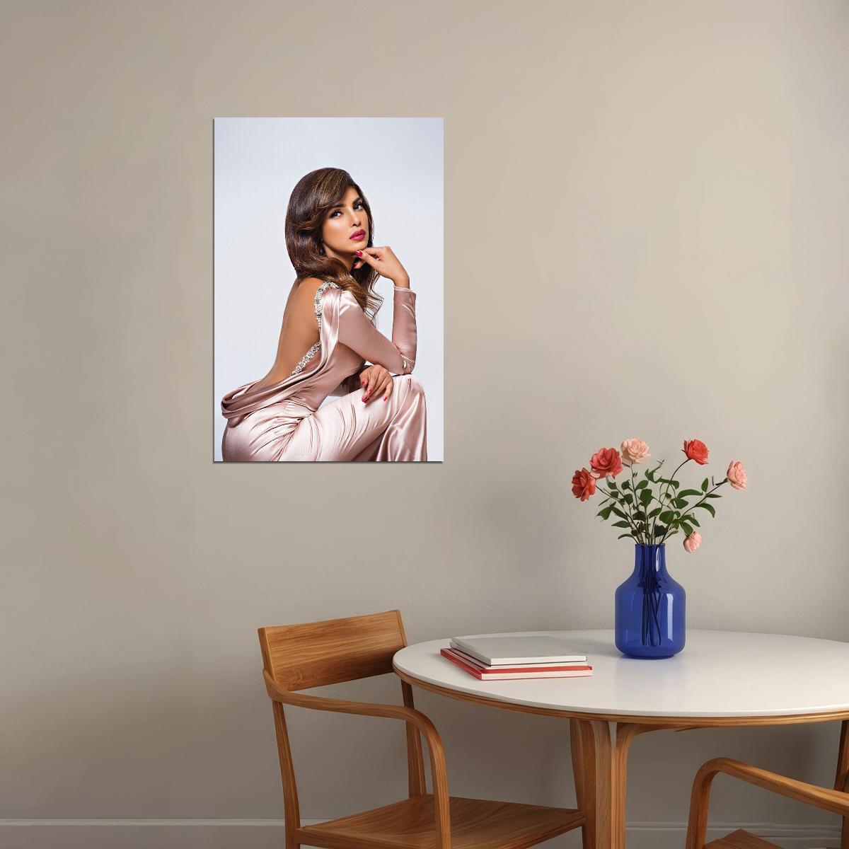Priyanka Chopra Indian Famous Woman Actress Singer Poster Wall Art Print Home Wall Decor - xonomax