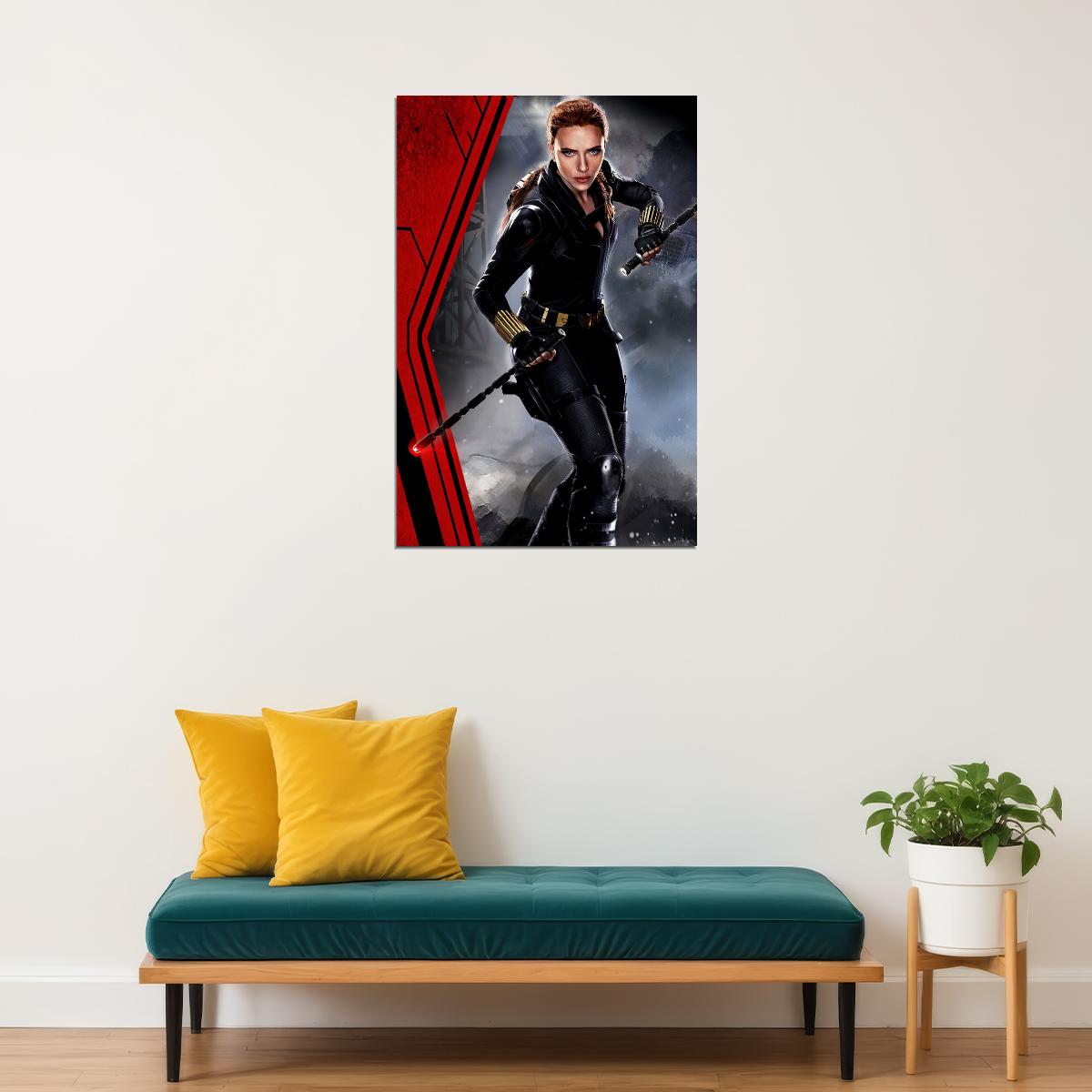 Black Widow Movie Adventure Action Superhero Drama Poster Wall Art Print Home Wall Decor - xonomax