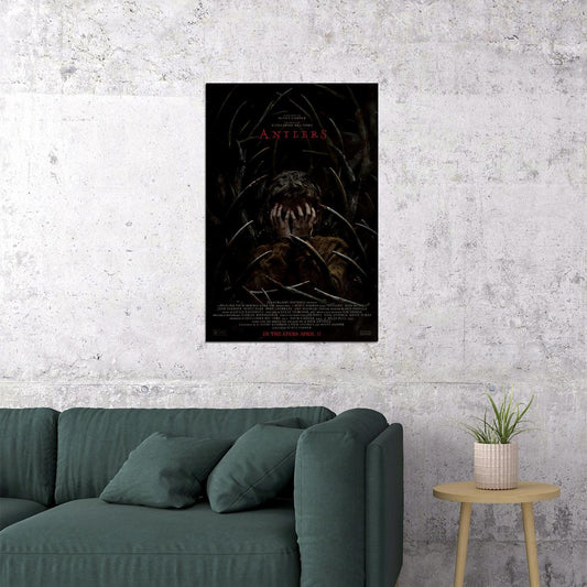 Antlers Movie Mystery Horror Thriller Drama Poster Wall Art Print Home Wall Decor - xonomax