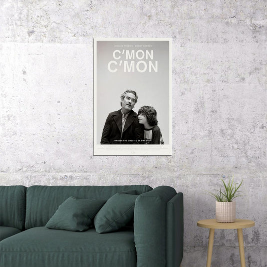 C'mon C'mon Movie Black White Drama Poster Wall Art Print Home Wall Decor - xonomax