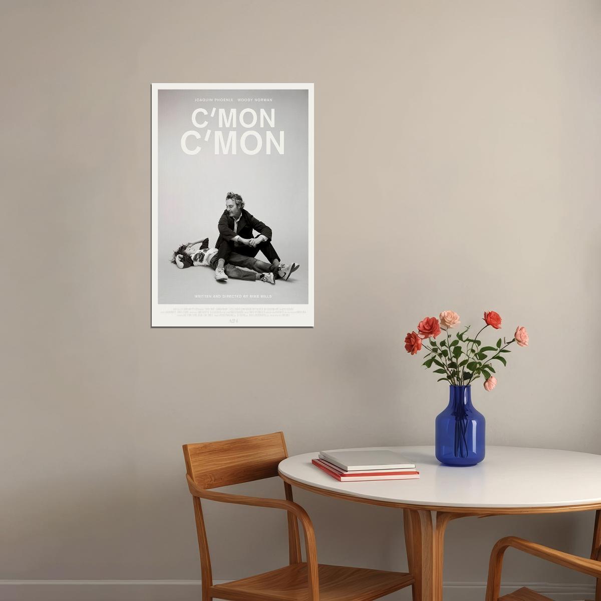C'mon C'mon Movie Black White Poster Wall Art Print Home Wall Decor - xonomax