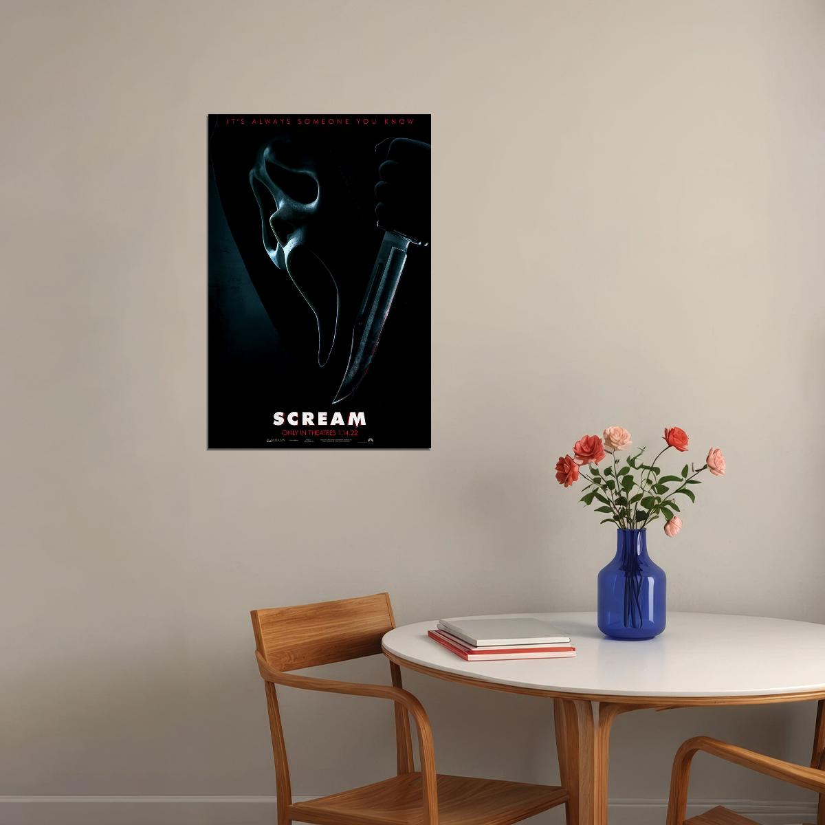 Scream Movie Horror Thriller Adventure Poster Wall Art Print Home Wall Decor - xonomax