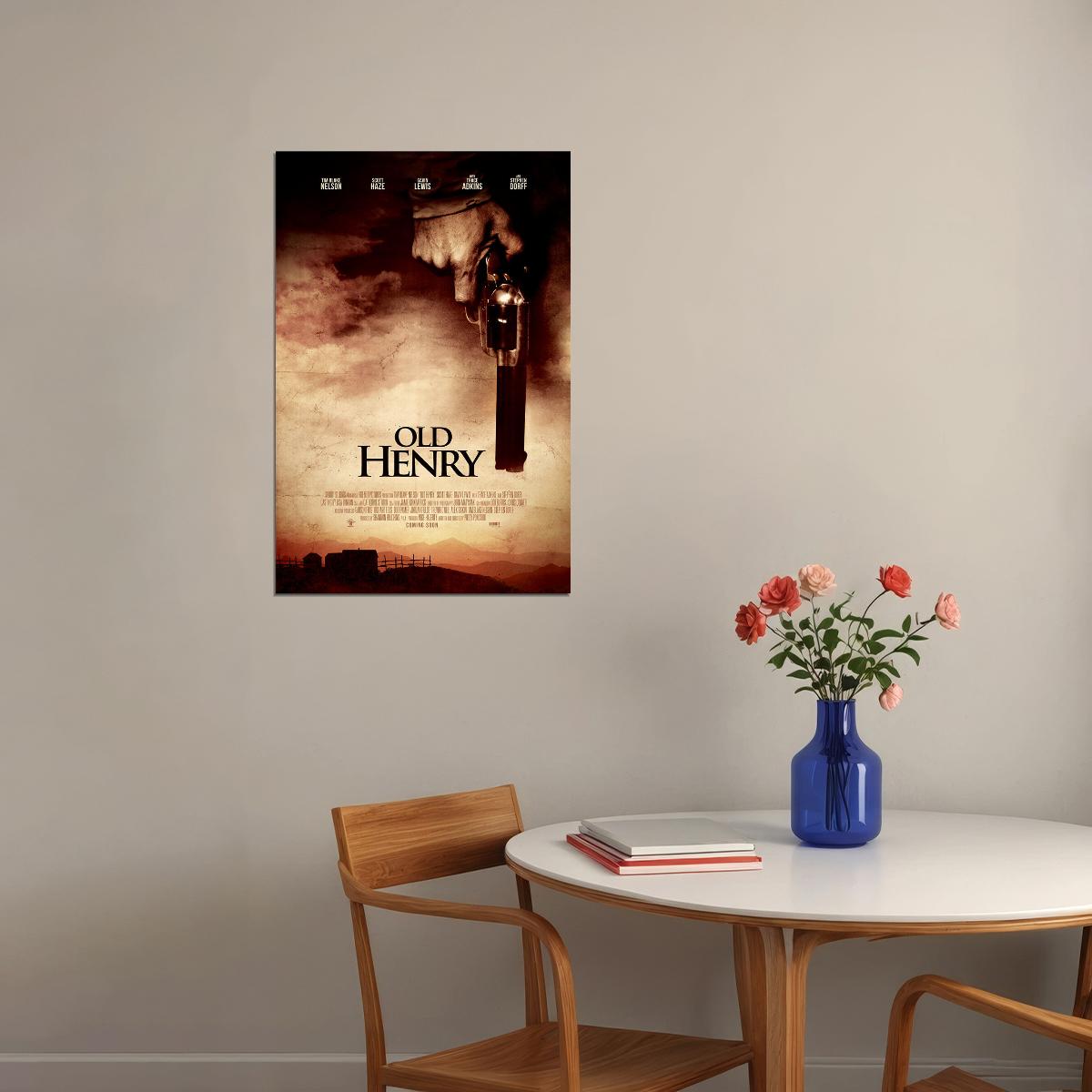 Old Henry Movie Thriller Action Poster Wall Art Print Home Wall Decor - xonomax