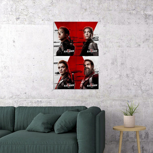 Black Widow Movie Superhero Action Adventure Poster Wall Art Print Home Wall Decor - xonomax