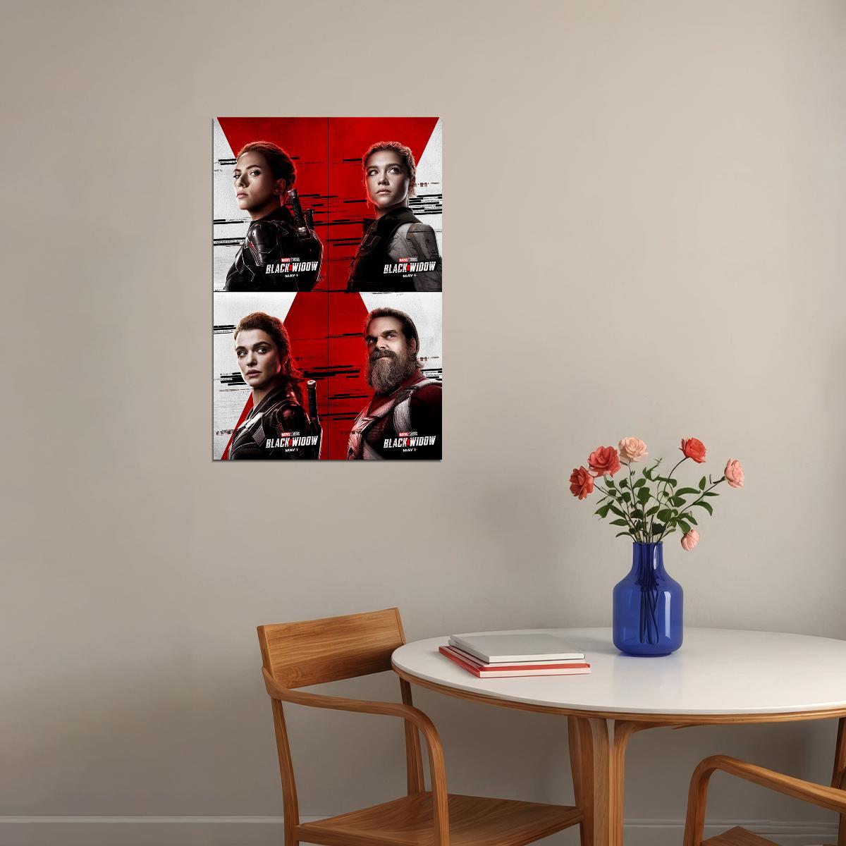 Black Widow Movie Superhero Action Adventure Poster Wall Art Print Home Wall Decor - xonomax