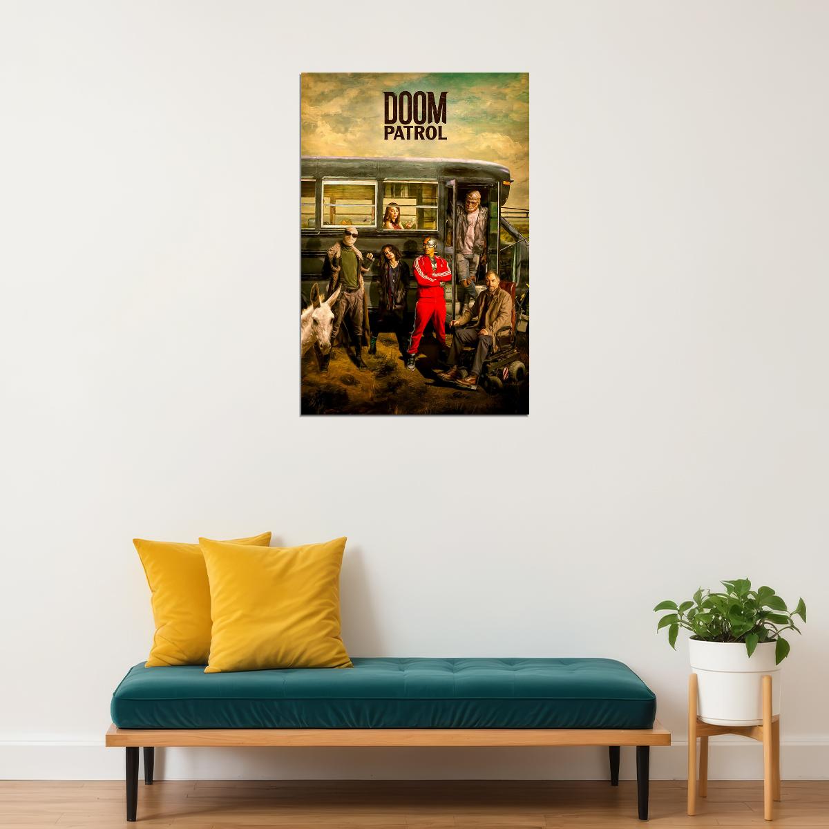 Doom Patrol Full Character Movie Adventure Poster Wall Art Print Home Wall Decor - xonomax