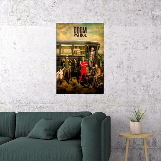 Doom Patrol Full Character Movie Adventure Poster Wall Art Print Home Wall Decor - xonomax
