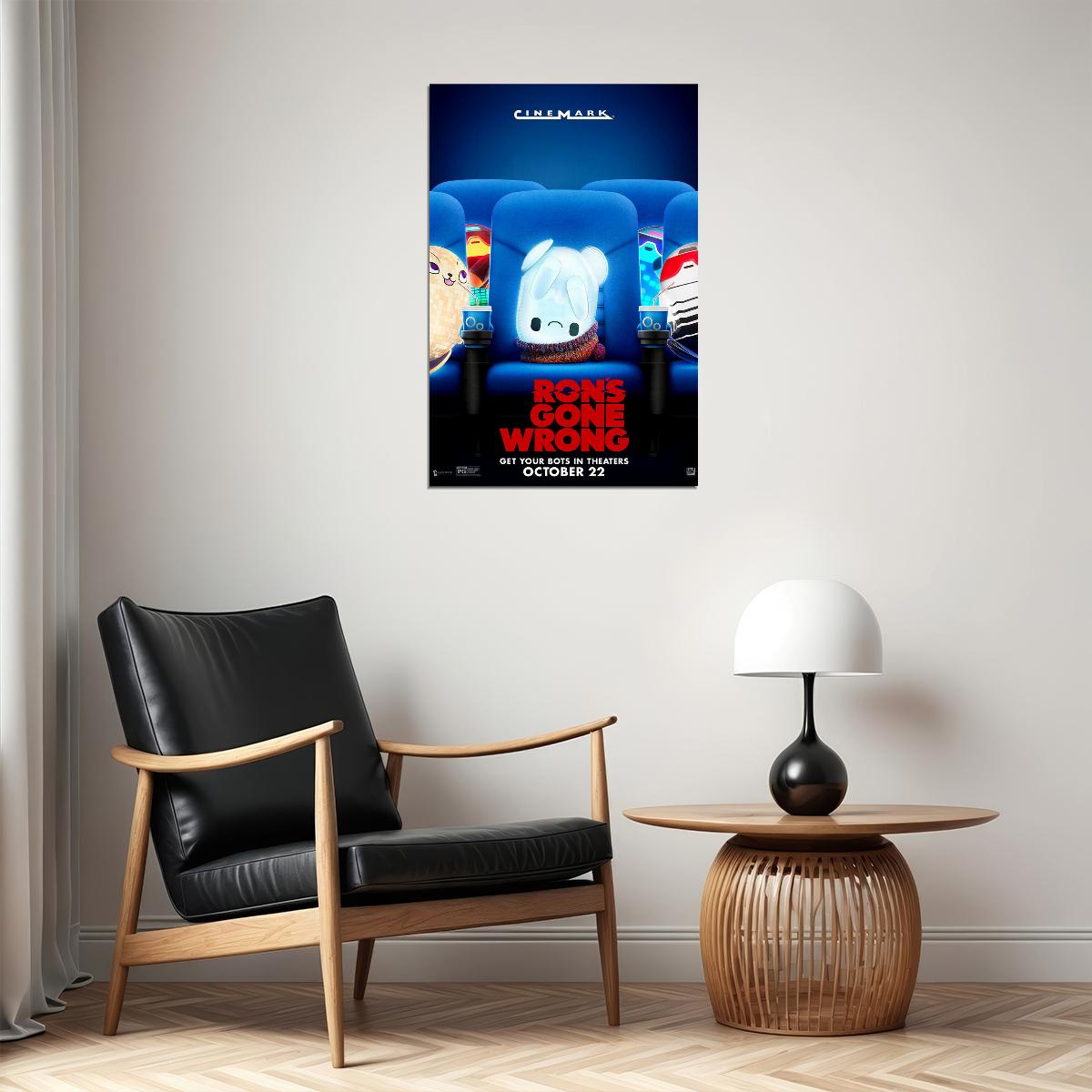 Ron's Gone Wrong Movie Comedy Animation Poster Wall Art Print Home Wall Decor - xonomax