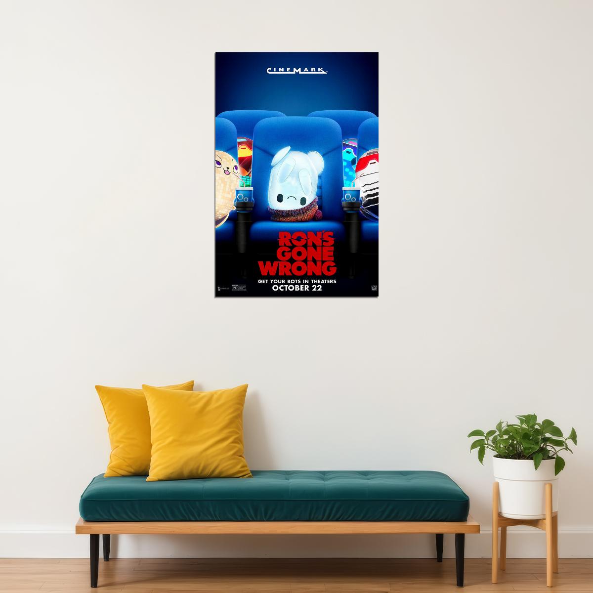 Ron's Gone Wrong Movie Comedy Animation Poster Wall Art Print Home Wall Decor - xonomax