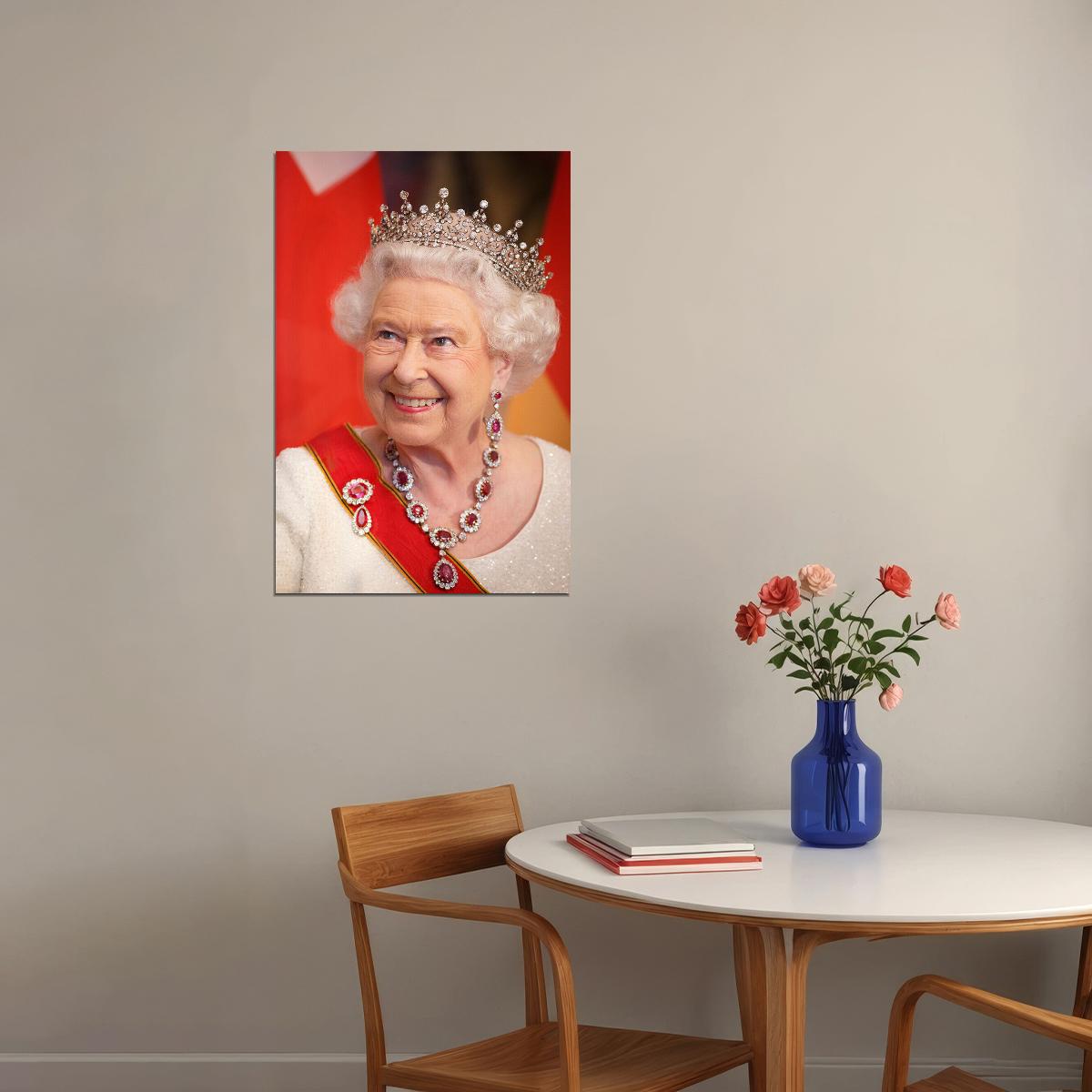 Queen Elizabeth High Governor Queen Of England Poster Wall Art Print Home Wall Decor - xonomax