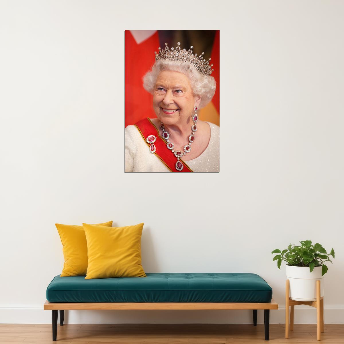 Queen Elizabeth High Governor Queen Of England Poster Wall Art Print Home Wall Decor - xonomax