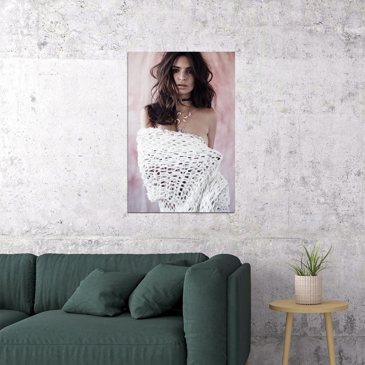 Emily Ratajkowski British-american Model Poster Wall Art Print Home Wall Decor - xonomax