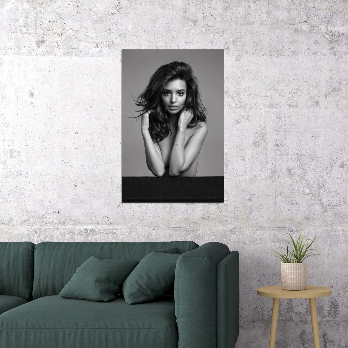 Emily Ratajkowski British-american Actress Poster Wall Art Print Home Wall Decor - xonomax