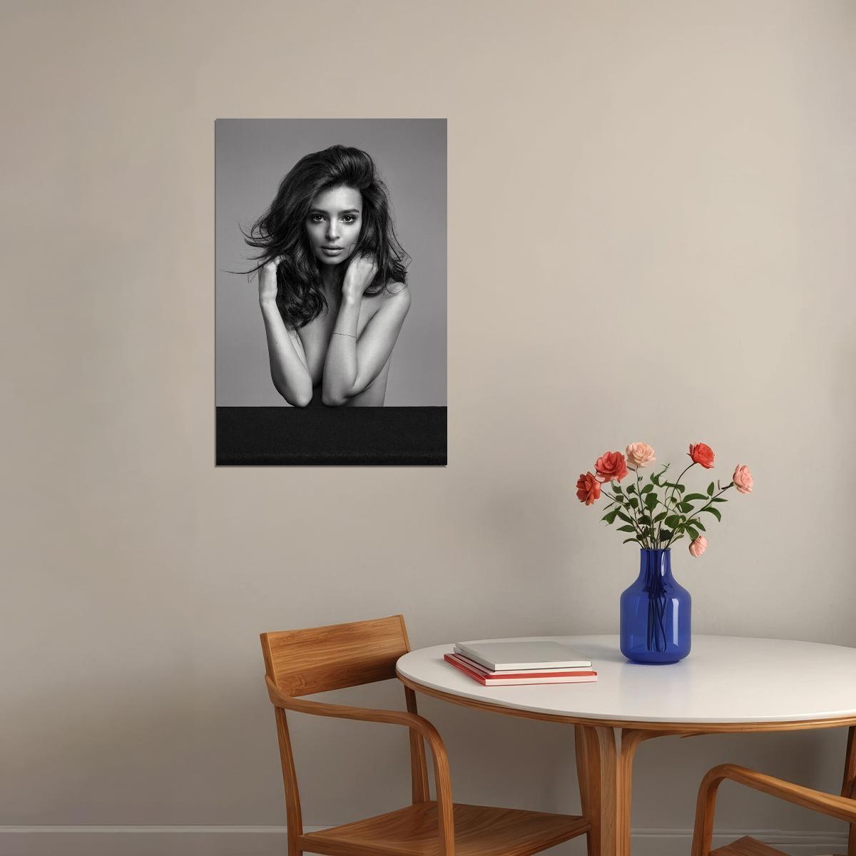 Emily Ratajkowski British-american Actress Poster Wall Art Print Home Wall Decor - xonomax