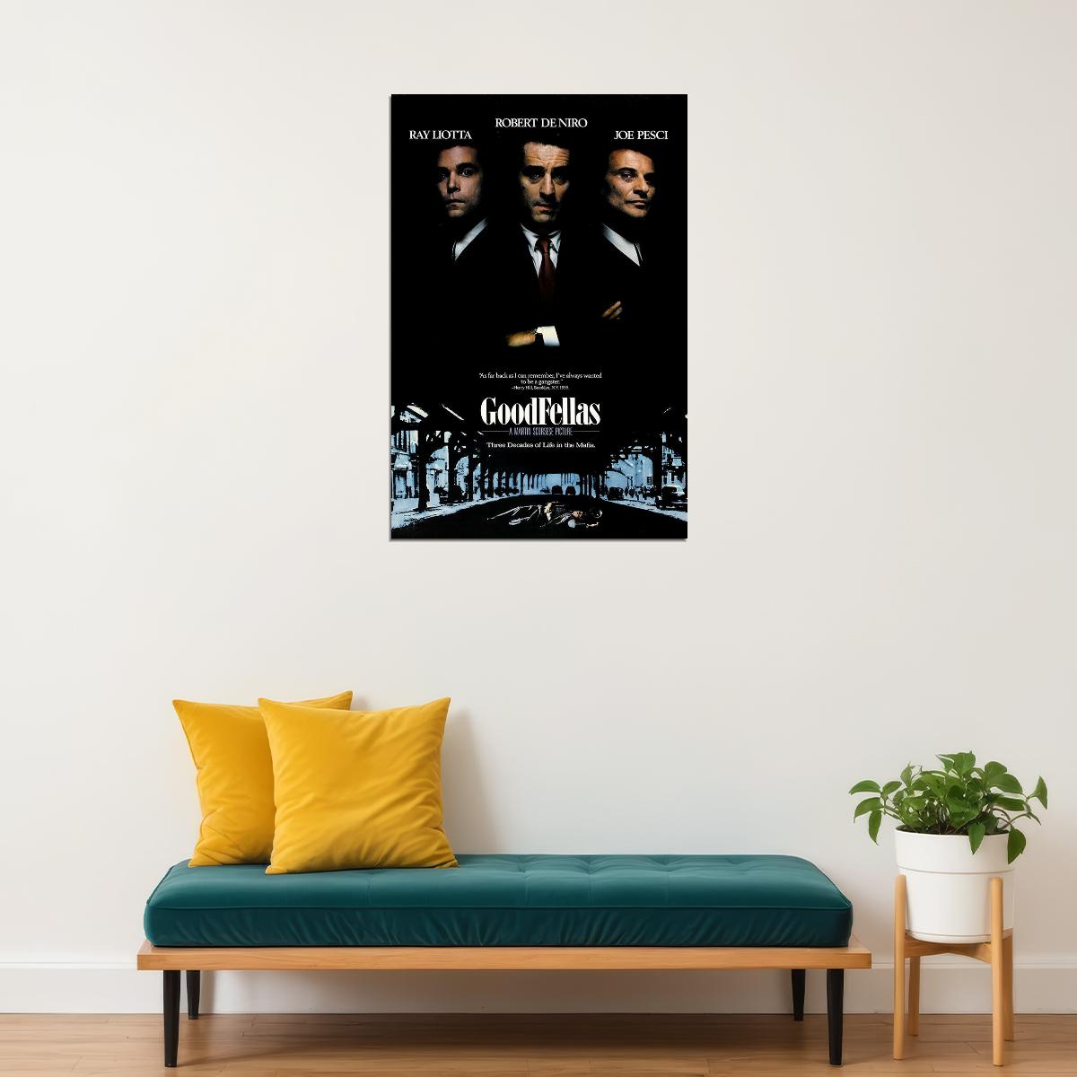 Ray Liotta Goodfellas Movie Biography Drama Tribute Poster Wall Art Print Home Wall Decor - xonomax