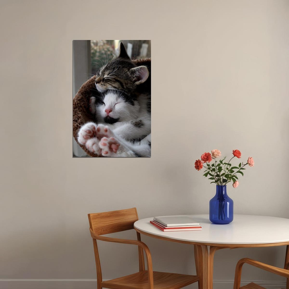 Cat Love All You Need Is Love And A Cat Animals Poster Wall Art Print Home Wall Decor - xonomax