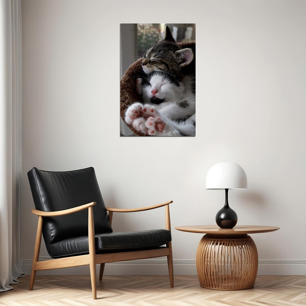 Cat Love All You Need Is Love And A Cat Animals Poster Wall Art Print Home Wall Decor - xonomax