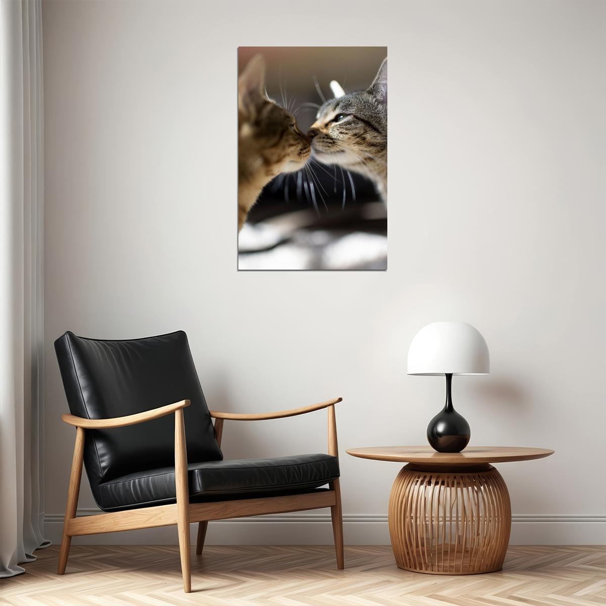 Cat Love All You Need Is Love And A Cat Poster Wall Art Print Home Wall Decor - xonomax